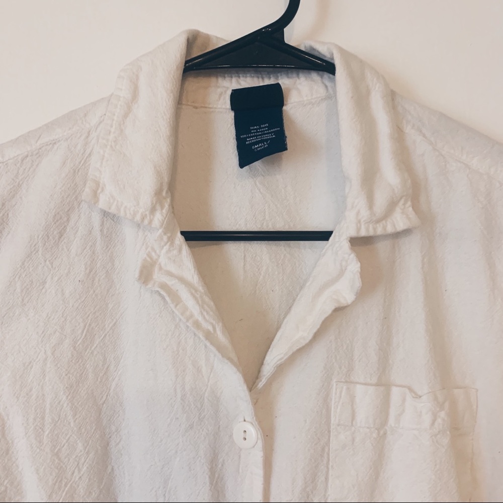 White Notch Collar Shirt - Picture 3 of 6